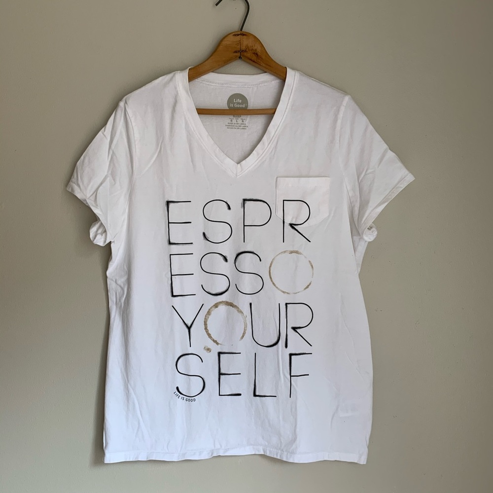 White sleep T-shirt